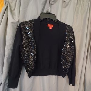 ELLE Black Sequined shrug size small